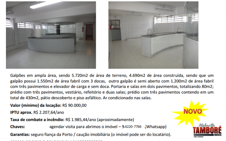 Depósito-Galpão-Armazém para alugar, 5720m² - Foto 3